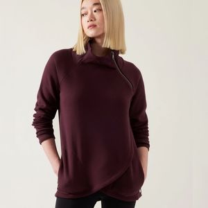 Athleta Cozy Karma Asym Pullover Medium